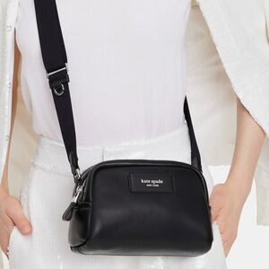 Kate Spade New York puffed small leather crossbody bag